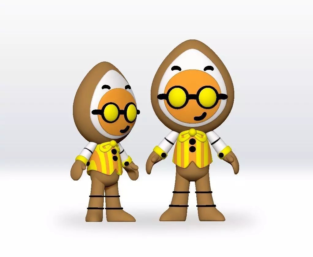 Eggson STL file 3D Model Dandy world 3D Model Character 3D print model