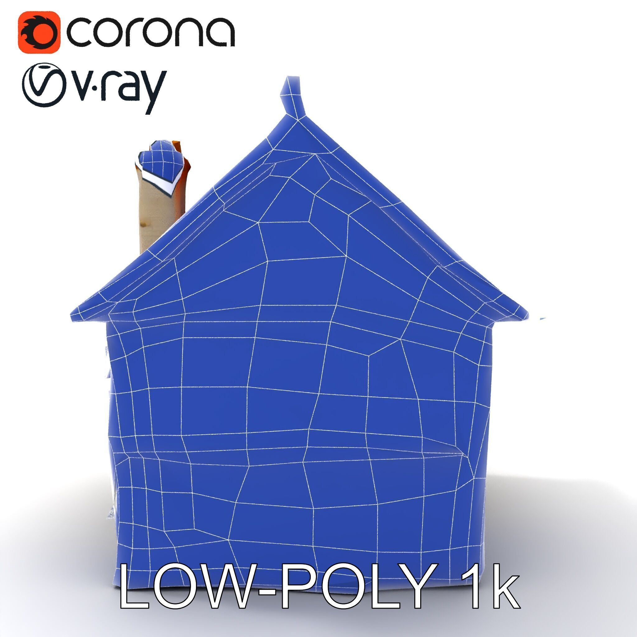 Traditional European House Model Pack Low-poly 3D model_27