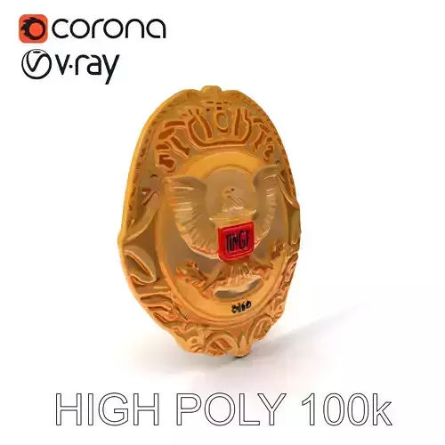 Detailed Police Badge D Model Pack