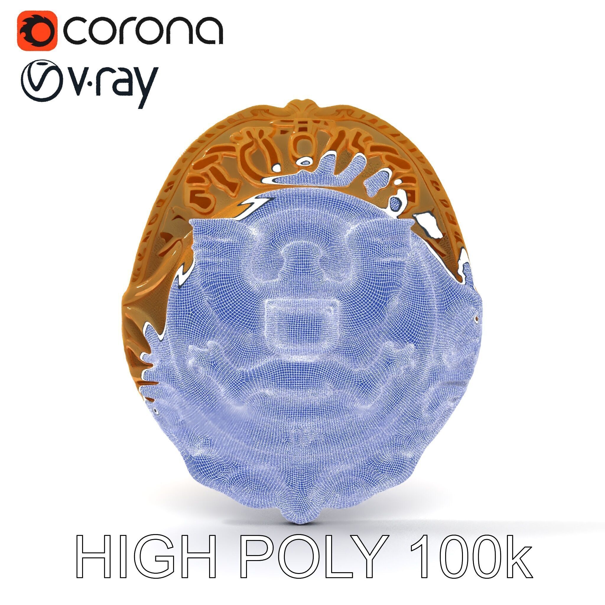 Detailed Police Badge D Model Pack Low-poly 3D model_29