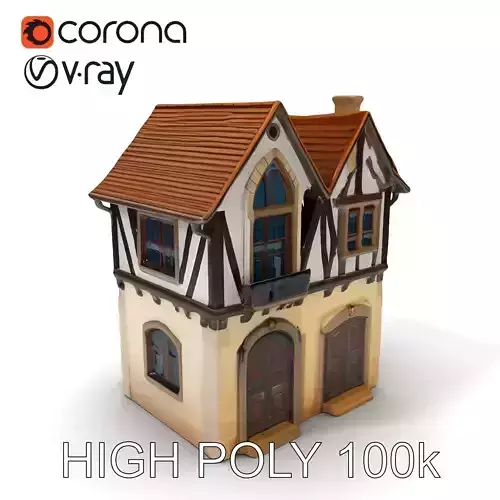 Medieval House Model Pack with Detailed Architecture