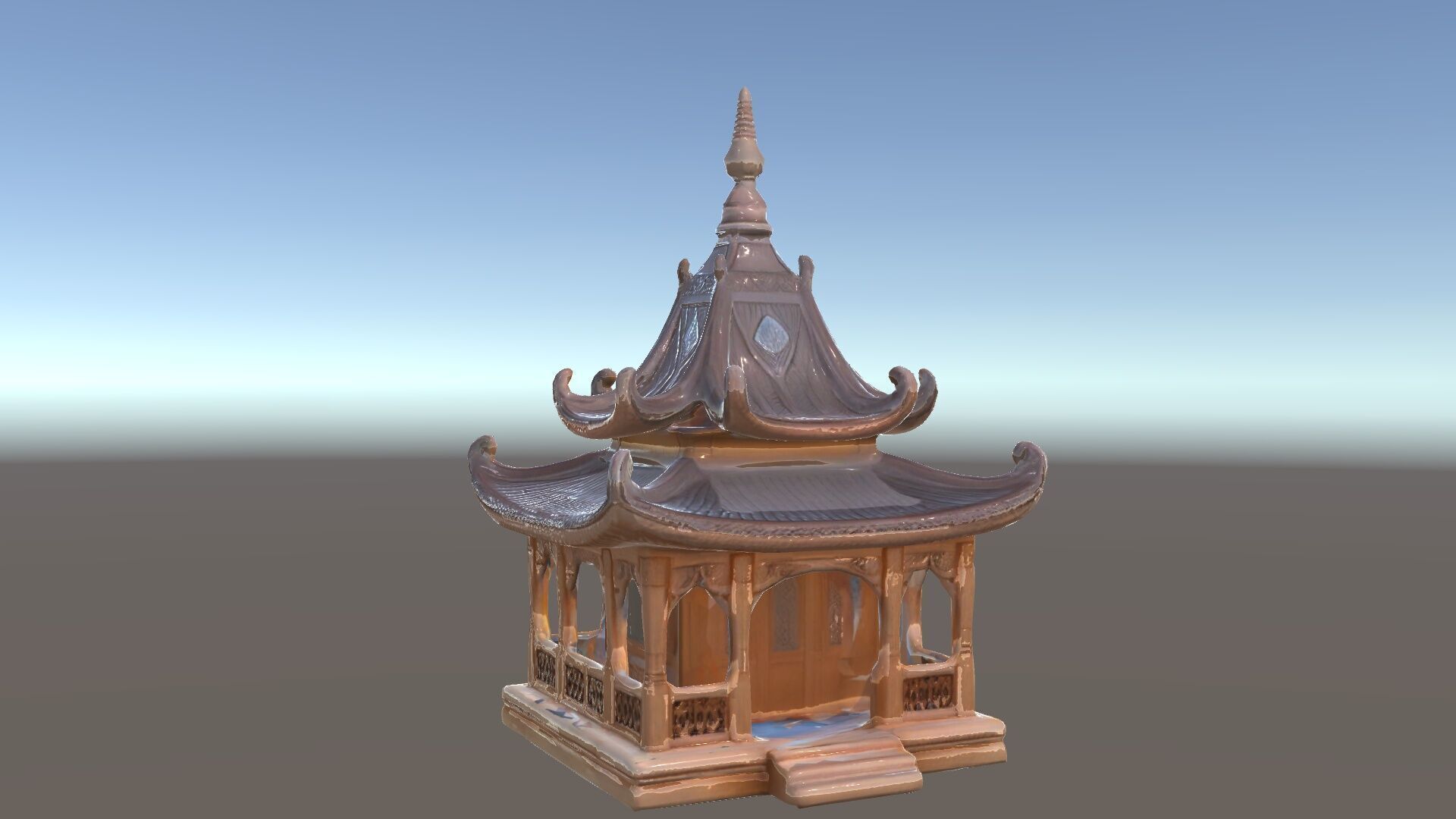 Traditional Pagoda Model Pack for Architectural Visualization Low-poly 3D model_17