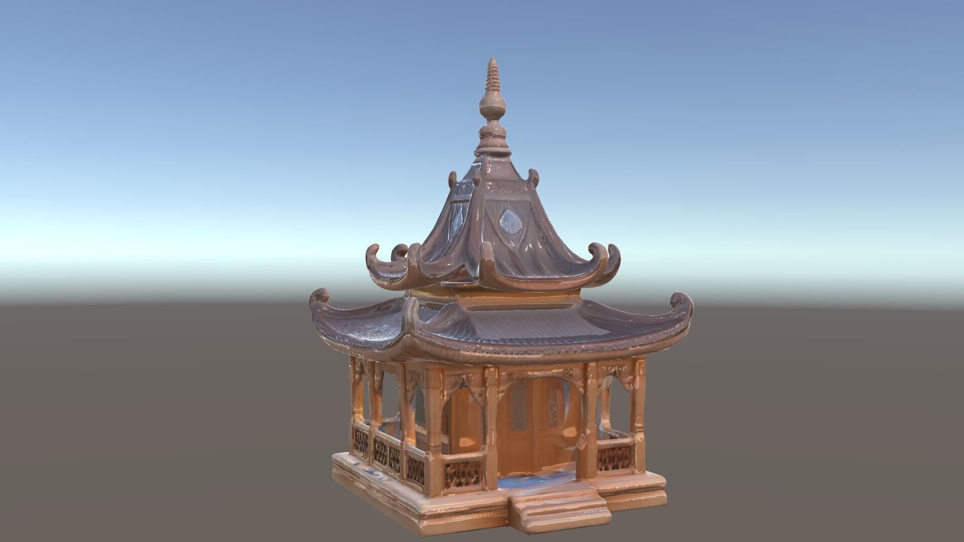 Traditional Pagoda Model Pack for Architectural Visualization Low-poly 3D model_5