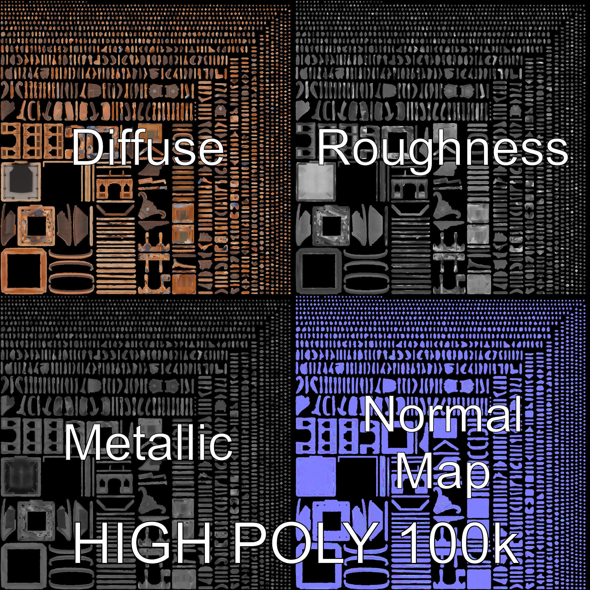 Traditional Pagoda Model Pack for Architectural Visualization Low-poly 3D model_2