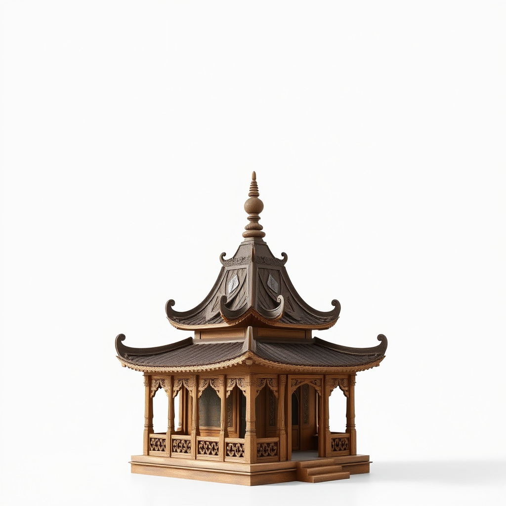 Traditional Pagoda Model Pack for Architectural Visualization Low-poly 3D model_4