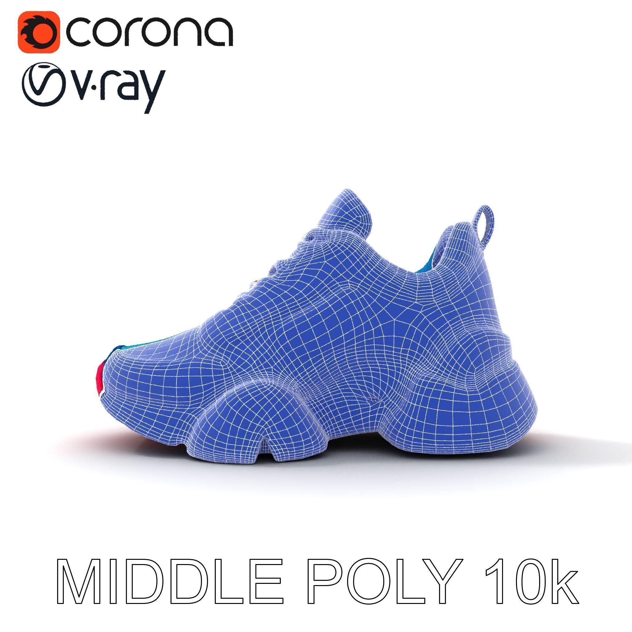 Colorful Sneaker Model Pack Low-poly 3D model_31