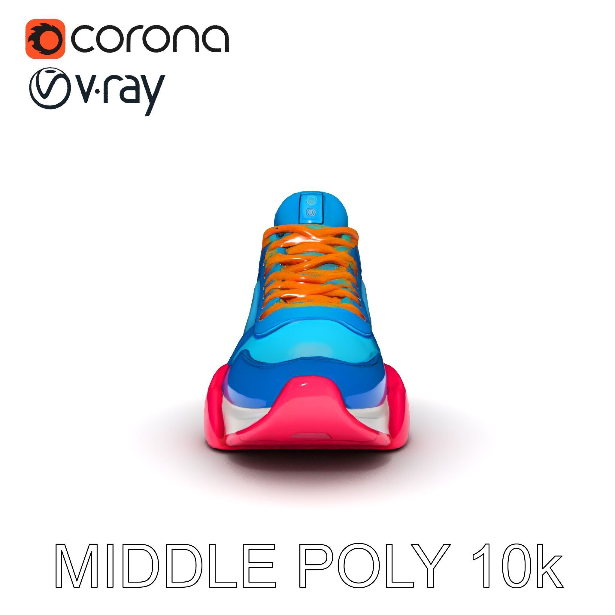 Colorful Sneaker Model Pack Low-poly 3D model_28