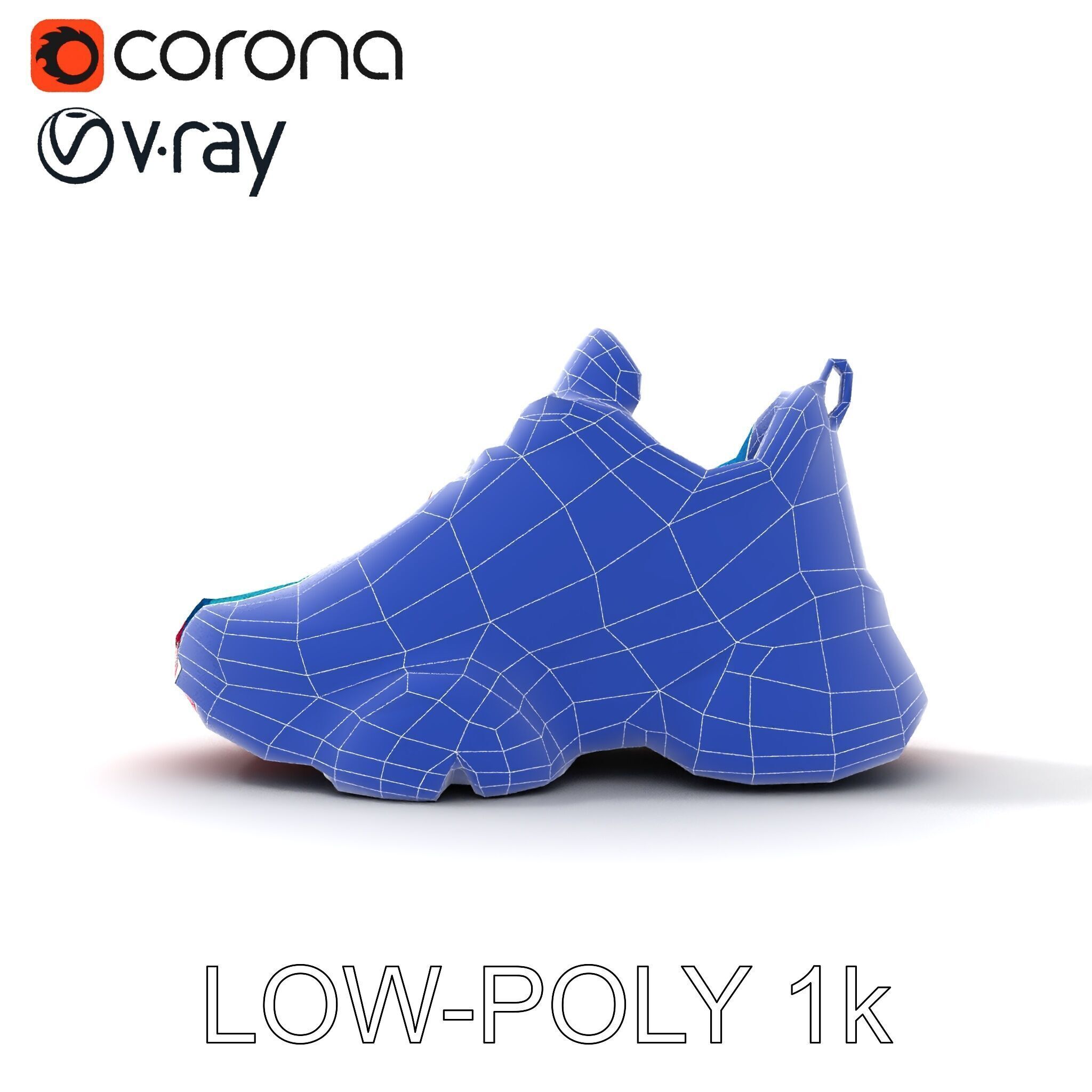 Colorful Sneaker Model Pack Low-poly 3D model_32