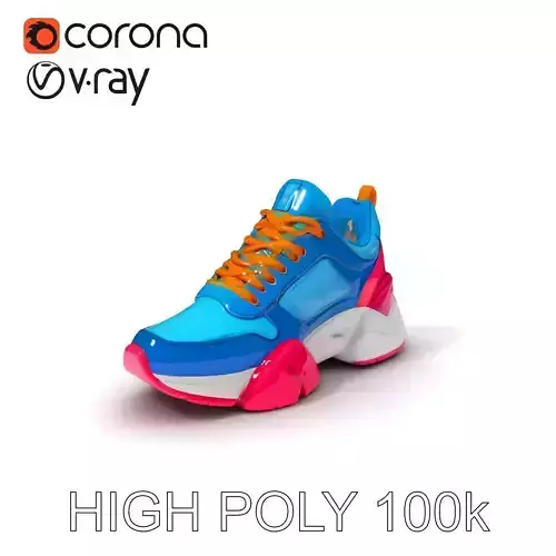 Colorful Sneaker Model Pack