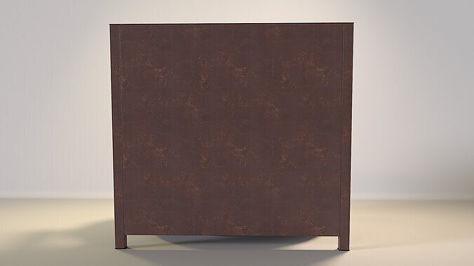 Modern Leather Armchair 3D model 4
