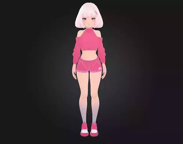 Pink Anime Ensemble