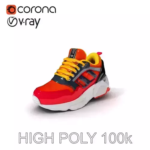 Colorful Sneaker Model Pack