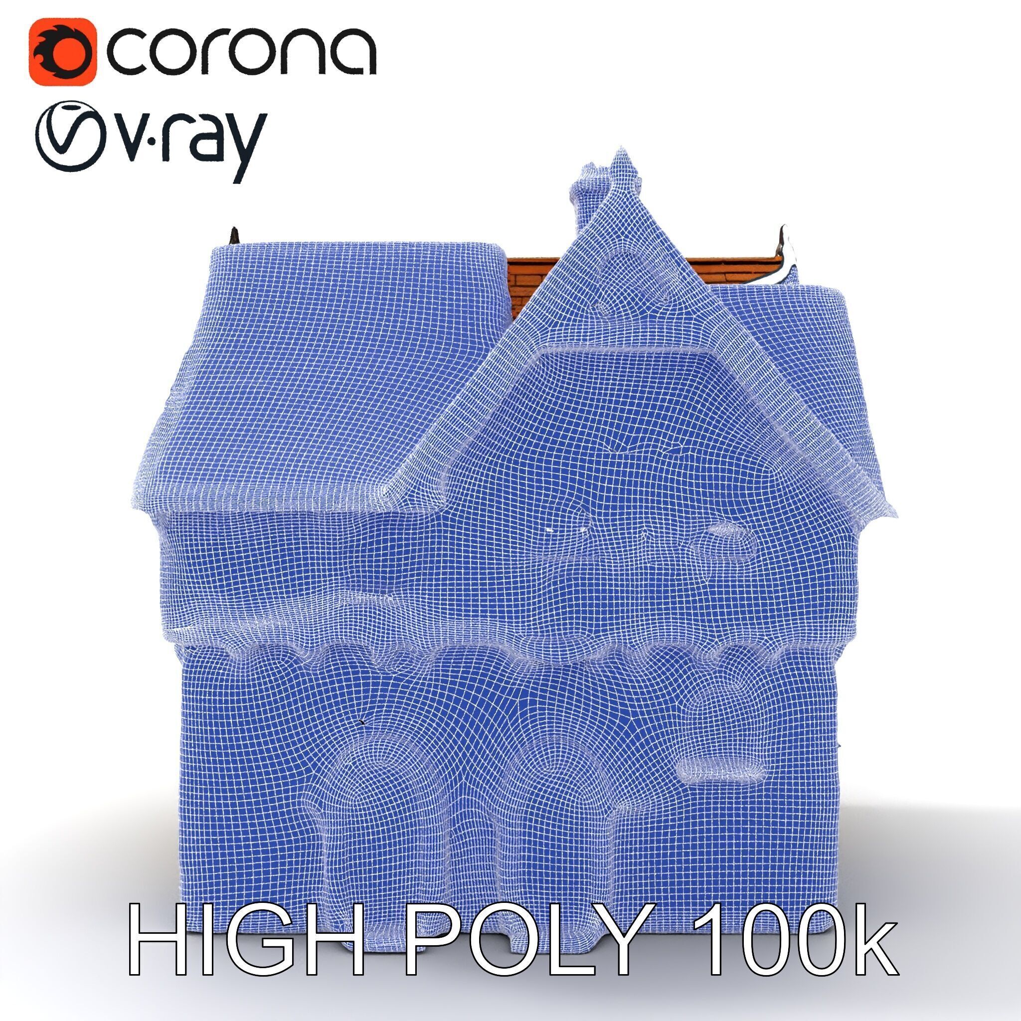 Tudor House Architectural Model Pack Low-poly 3D model_34