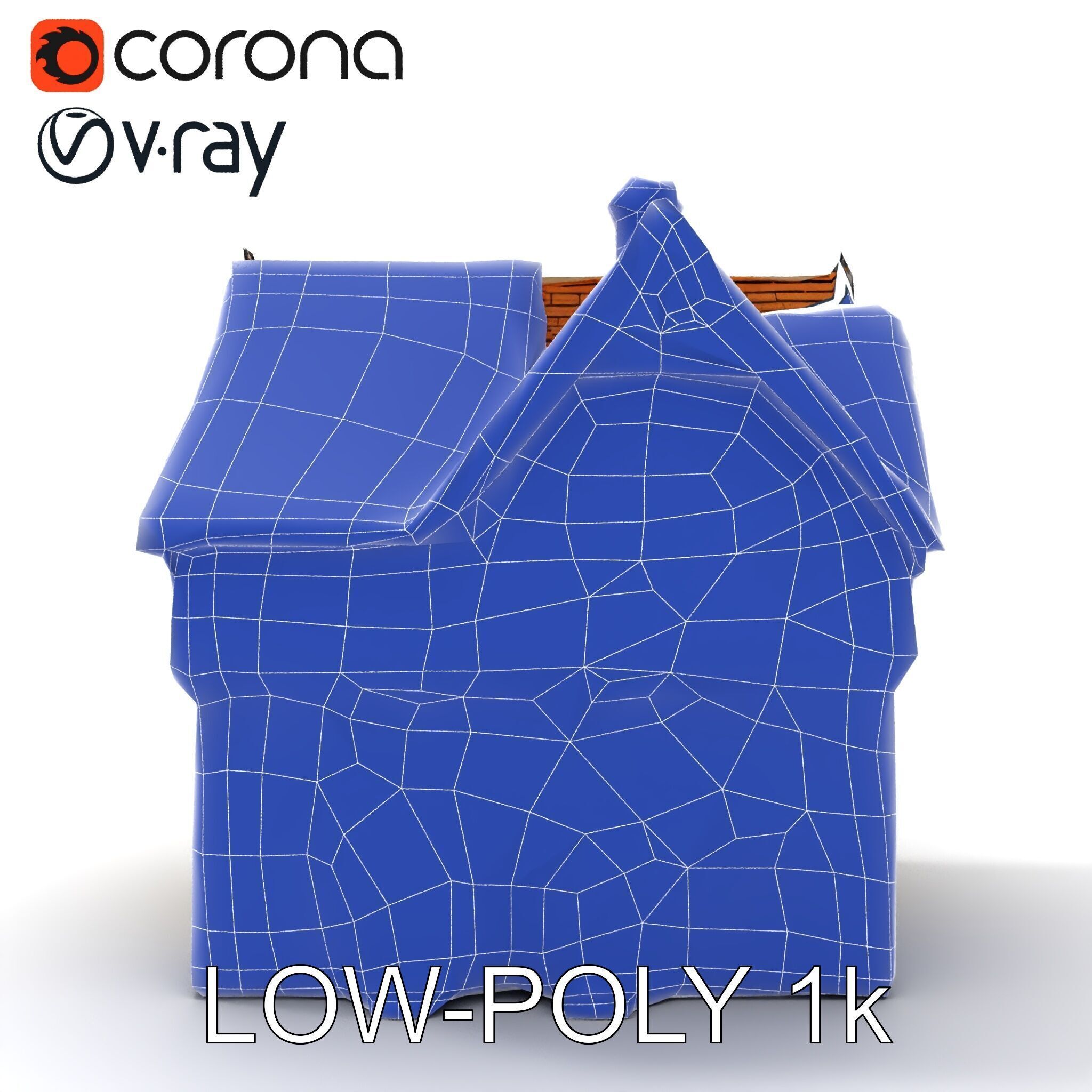 Tudor House Architectural Model Pack Low-poly 3D model_19