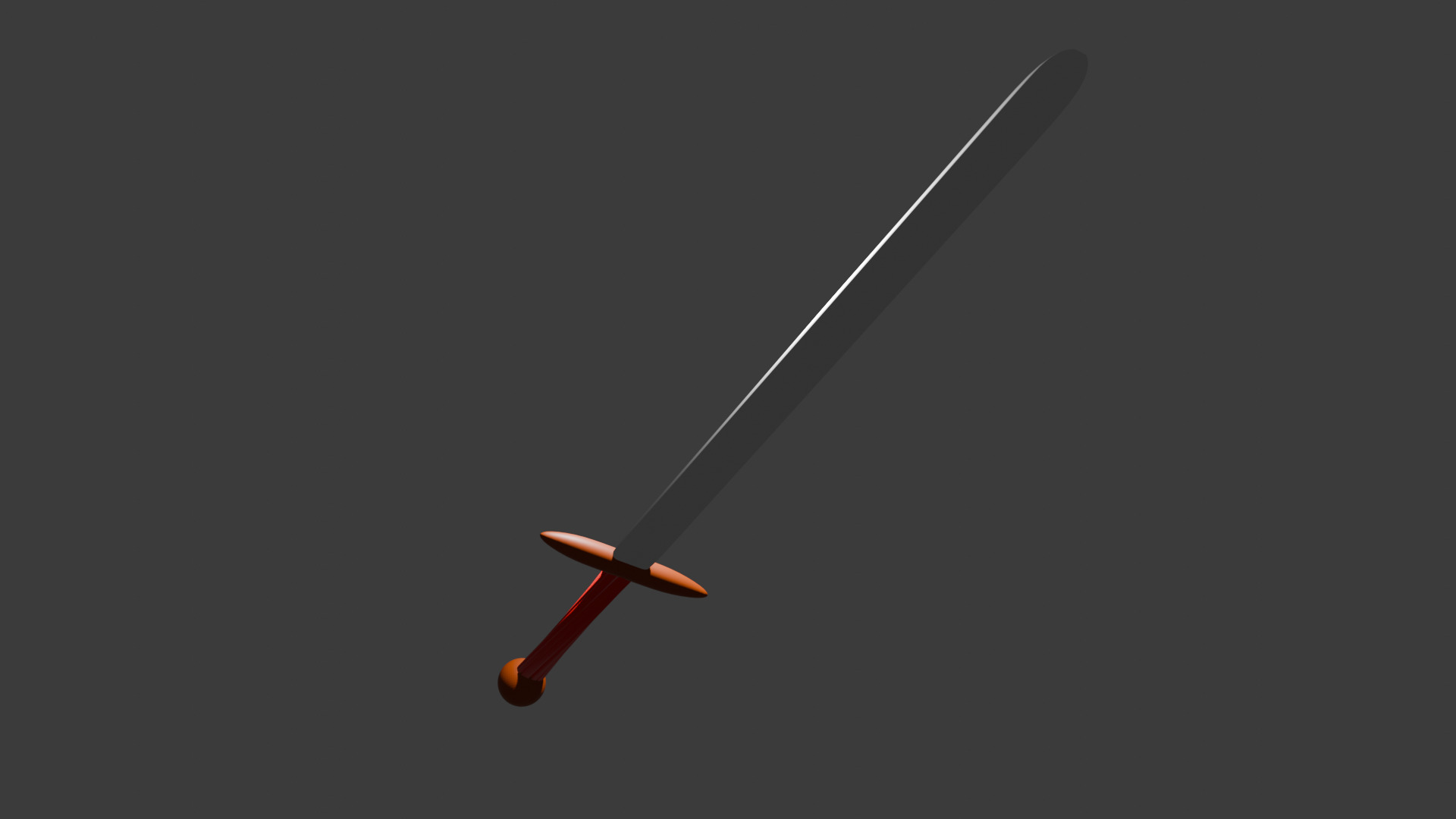 Stylized Fantasy Sword Game-Ready Low Poly 3D model_4