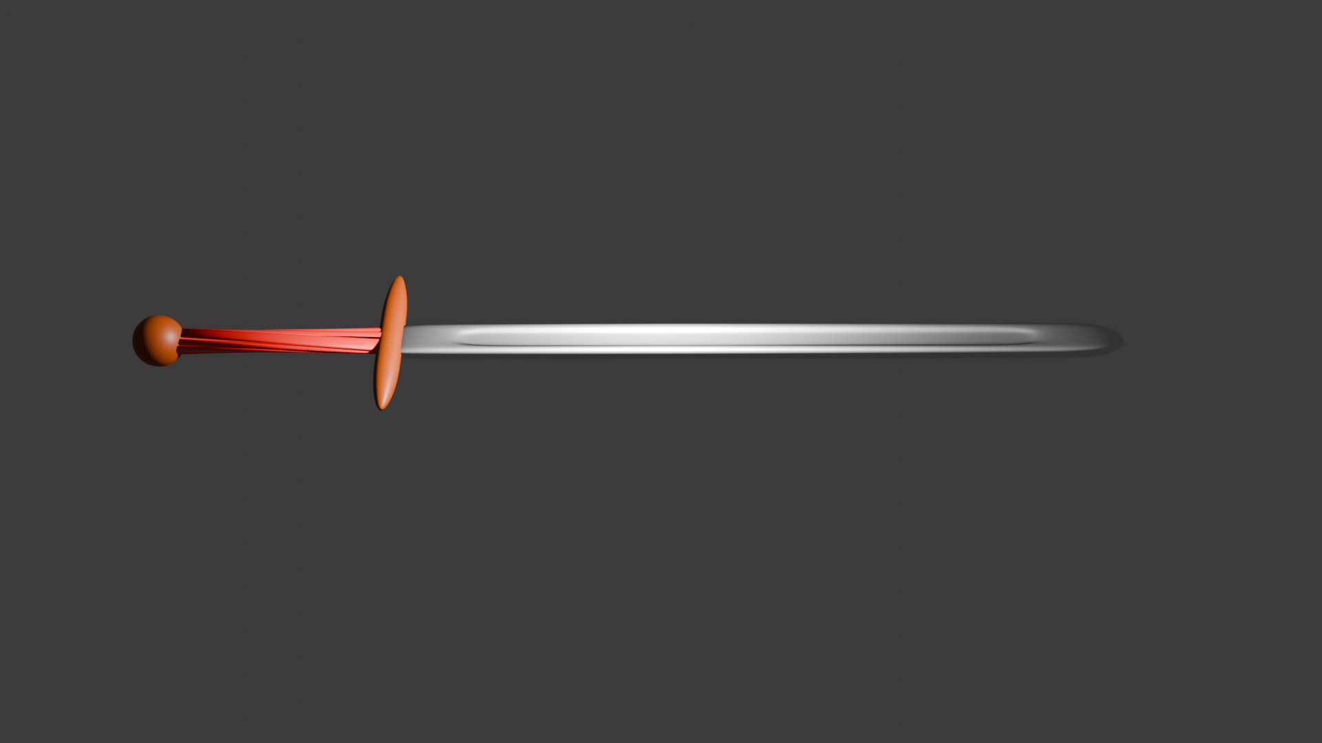 Stylized Fantasy Sword Game-Ready Low Poly 3D model_1