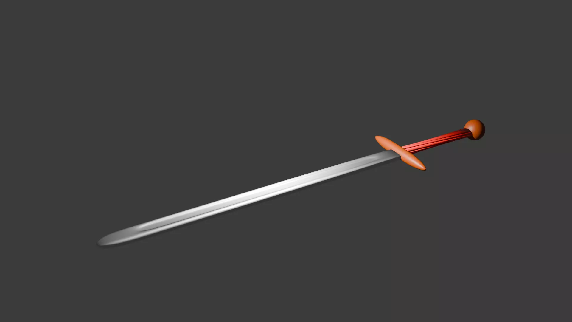 Stylized Fantasy Sword Game-Ready Low Poly 3D model_0