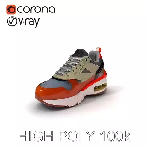 Stylish Athletic Sneaker D Model Pack