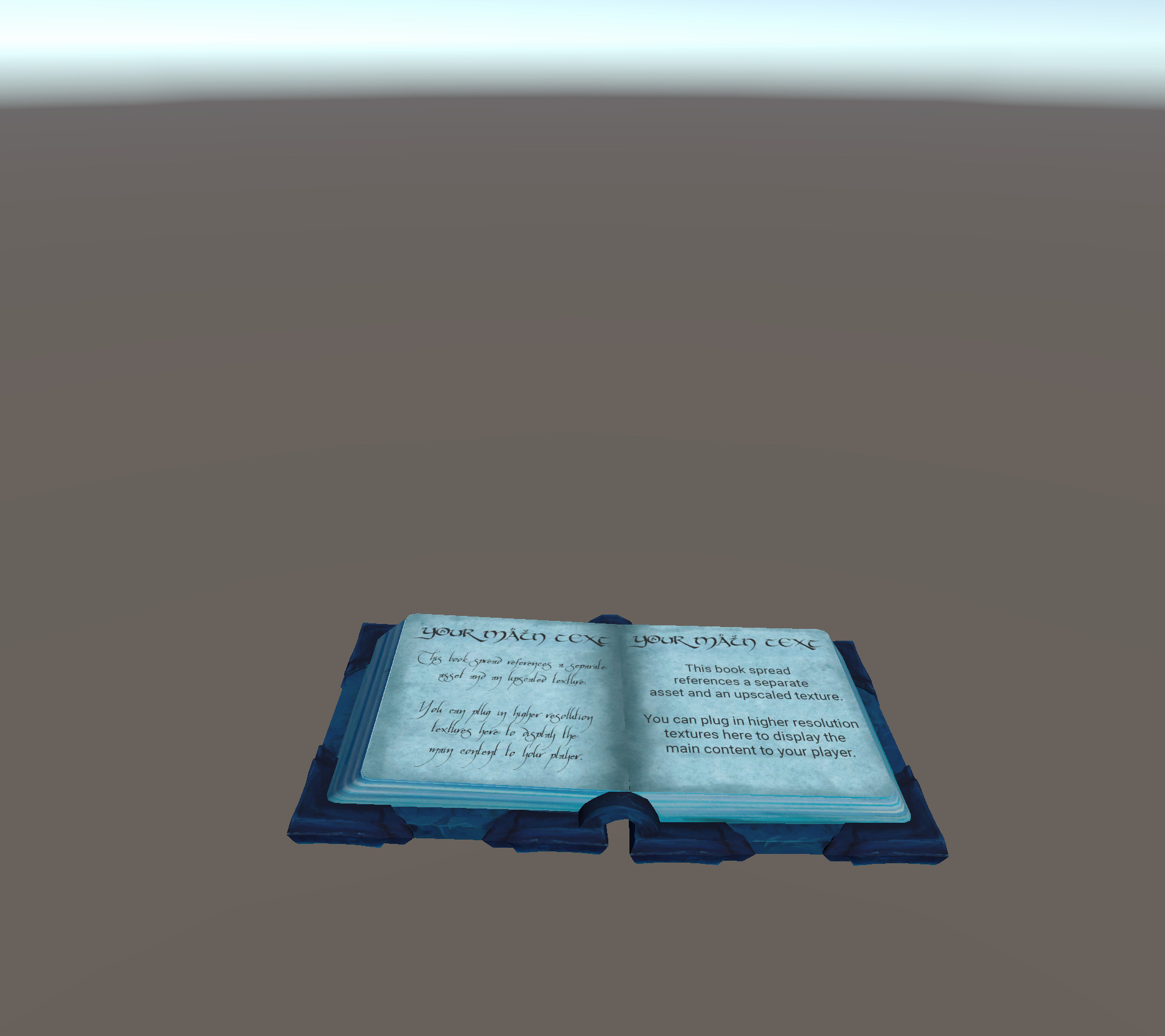 Lowpoly Stylized Ice Magic Spellbook Animated and GameReady Low-poly 3D model_9