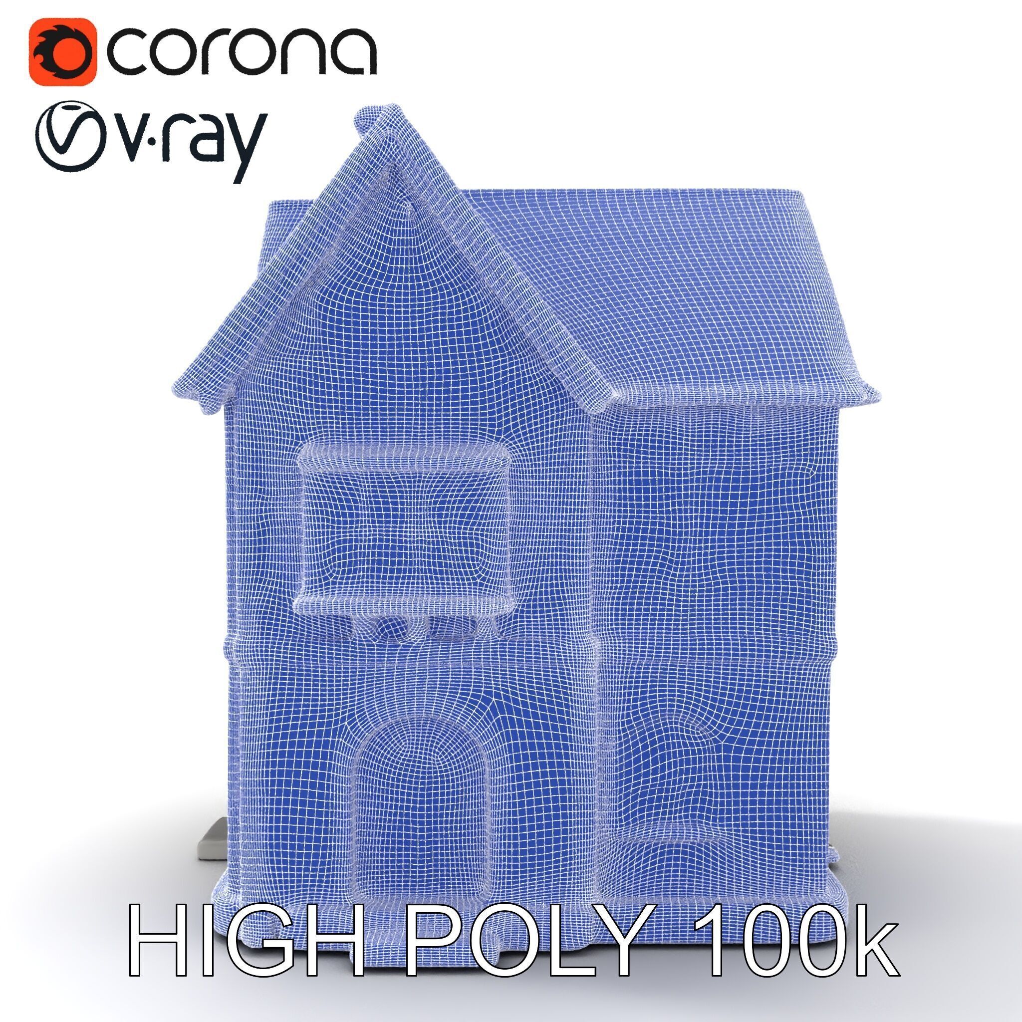 Medieval HalfTimbered House Model Pack for Realistic Rendering Low-poly 3D model_14