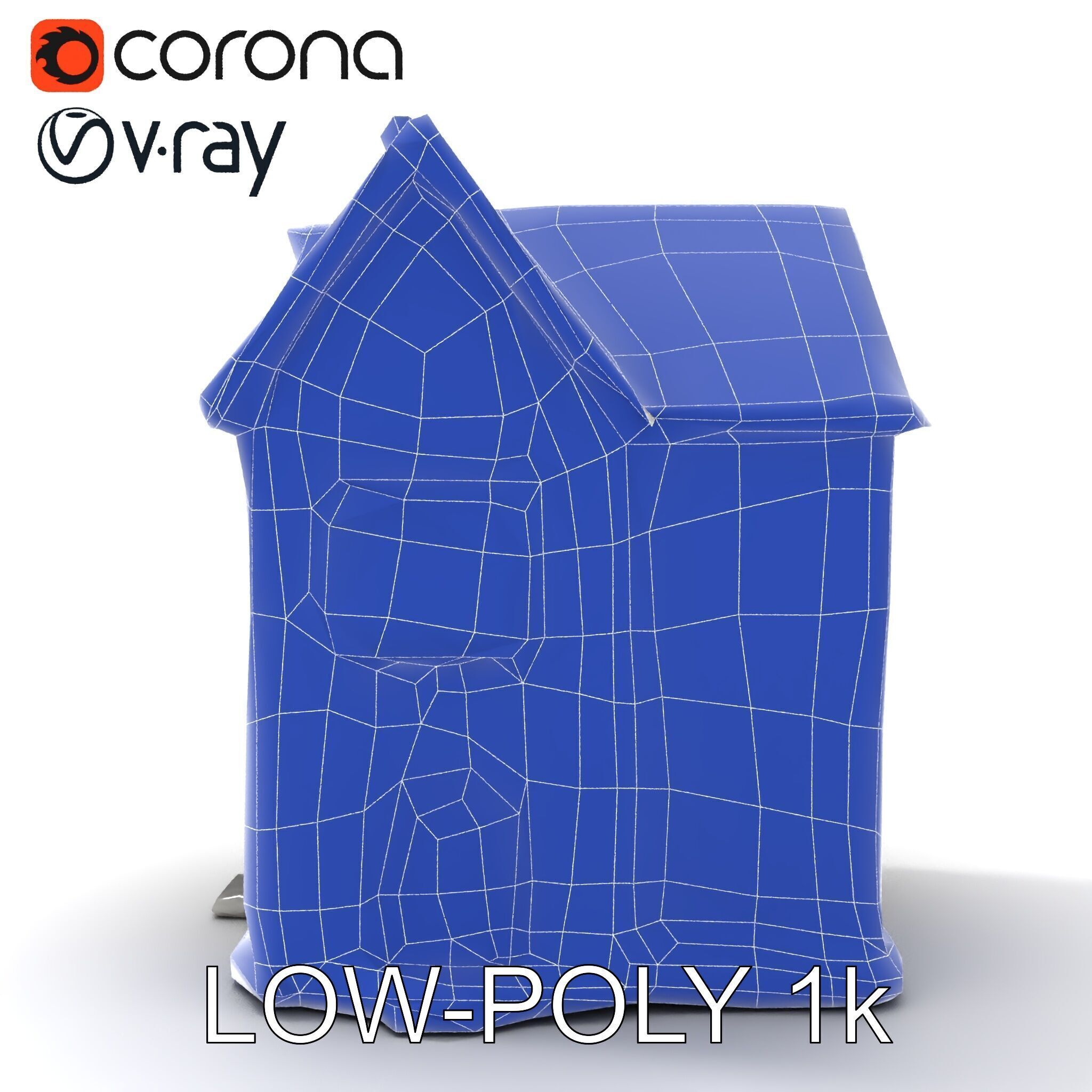 Medieval HalfTimbered House Model Pack for Realistic Rendering Low-poly 3D model_29