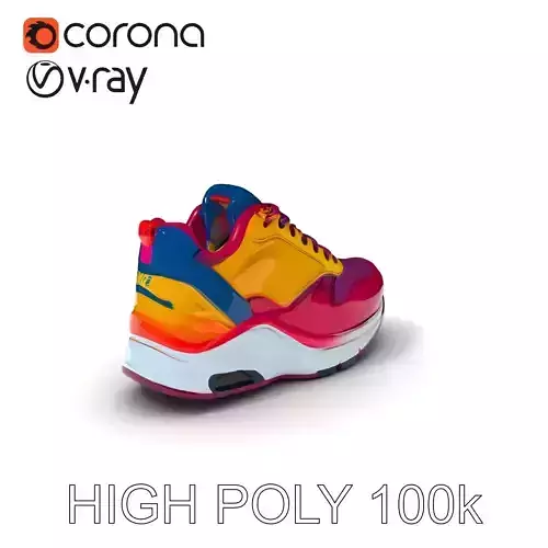 Vibrant Sneaker D Model Pack