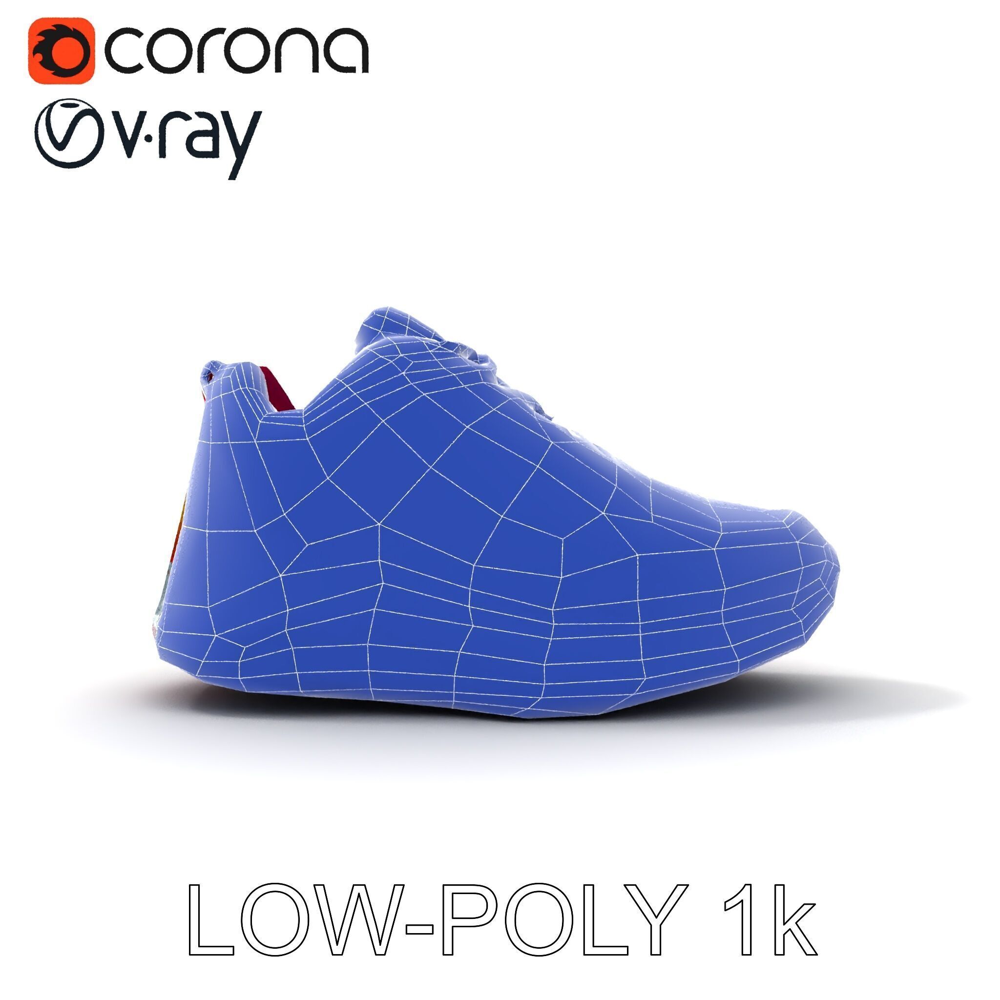 Vibrant Sneaker D Model Pack Low-poly 3D model_29