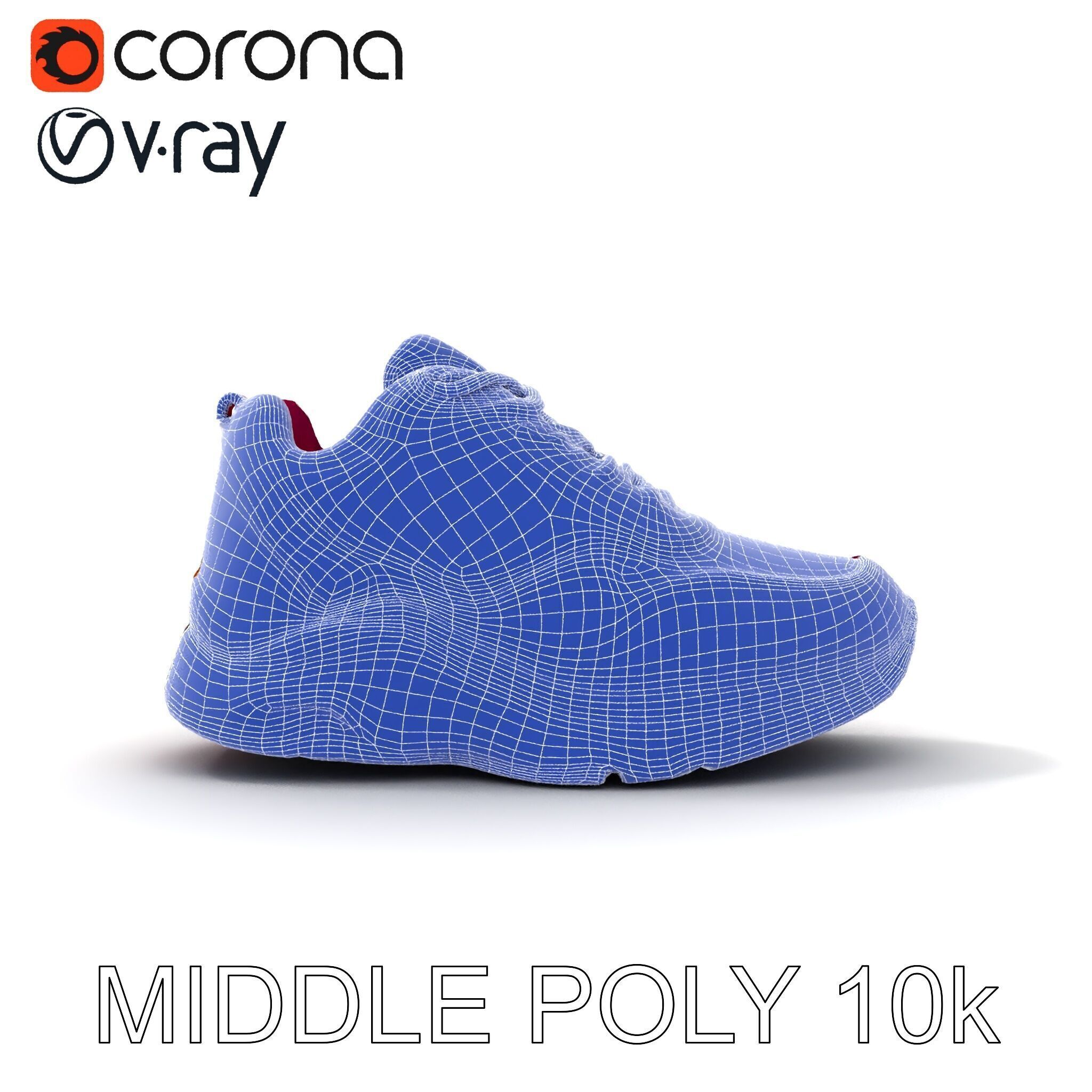 Vibrant Sneaker D Model Pack Low-poly 3D model_11