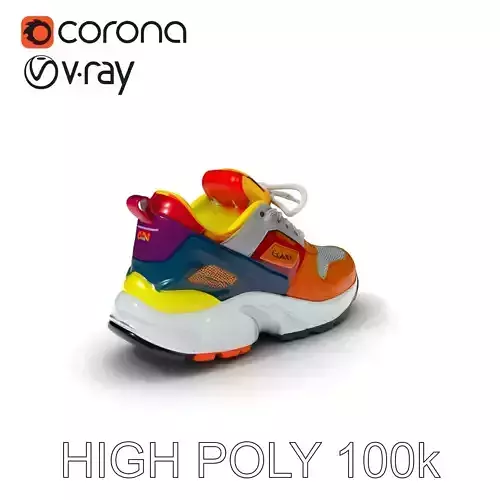 Colorful Sneaker D Model Pack