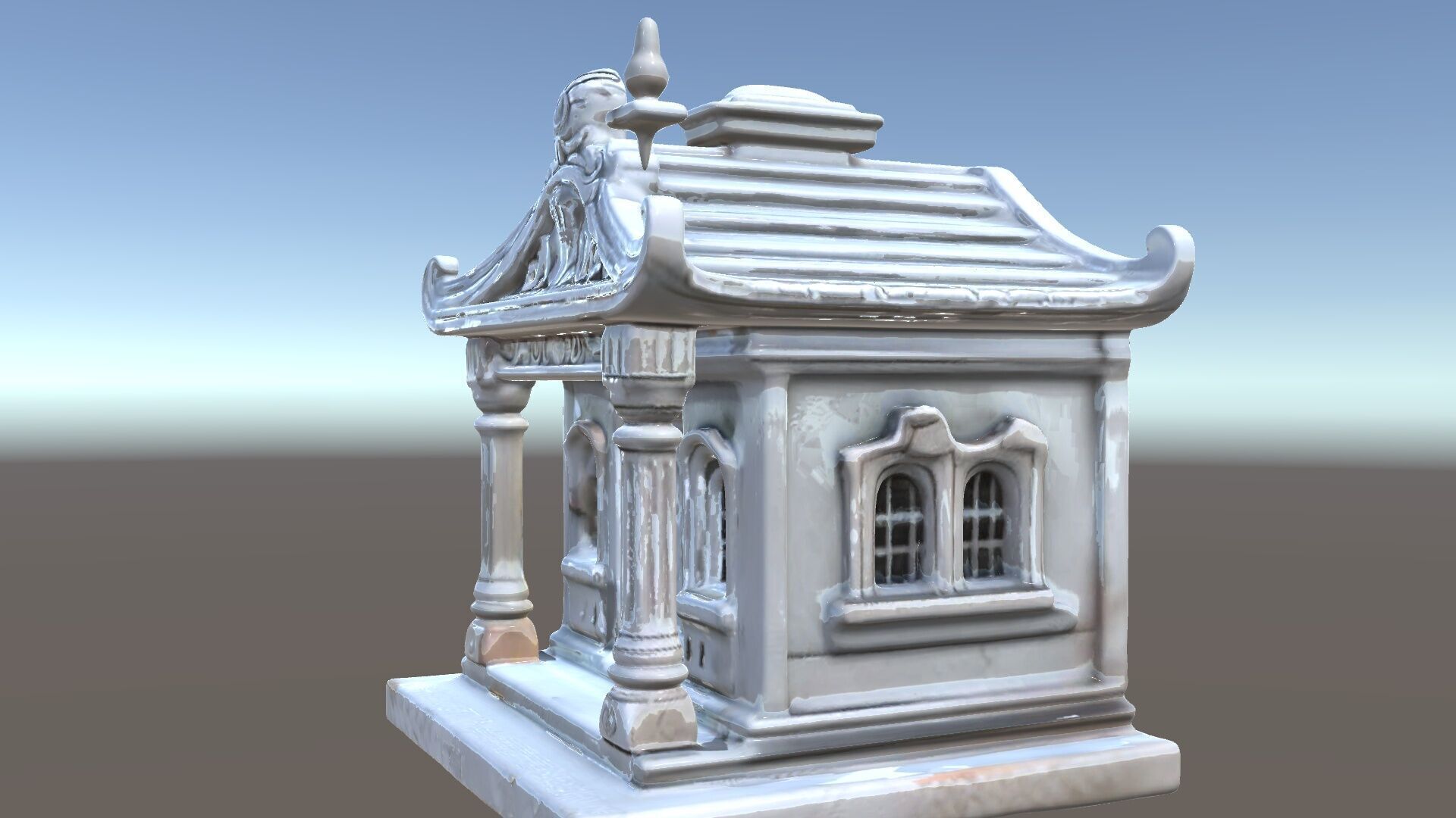 Ornate Pavilion Architectural Model Pack Low-poly 3D model_5