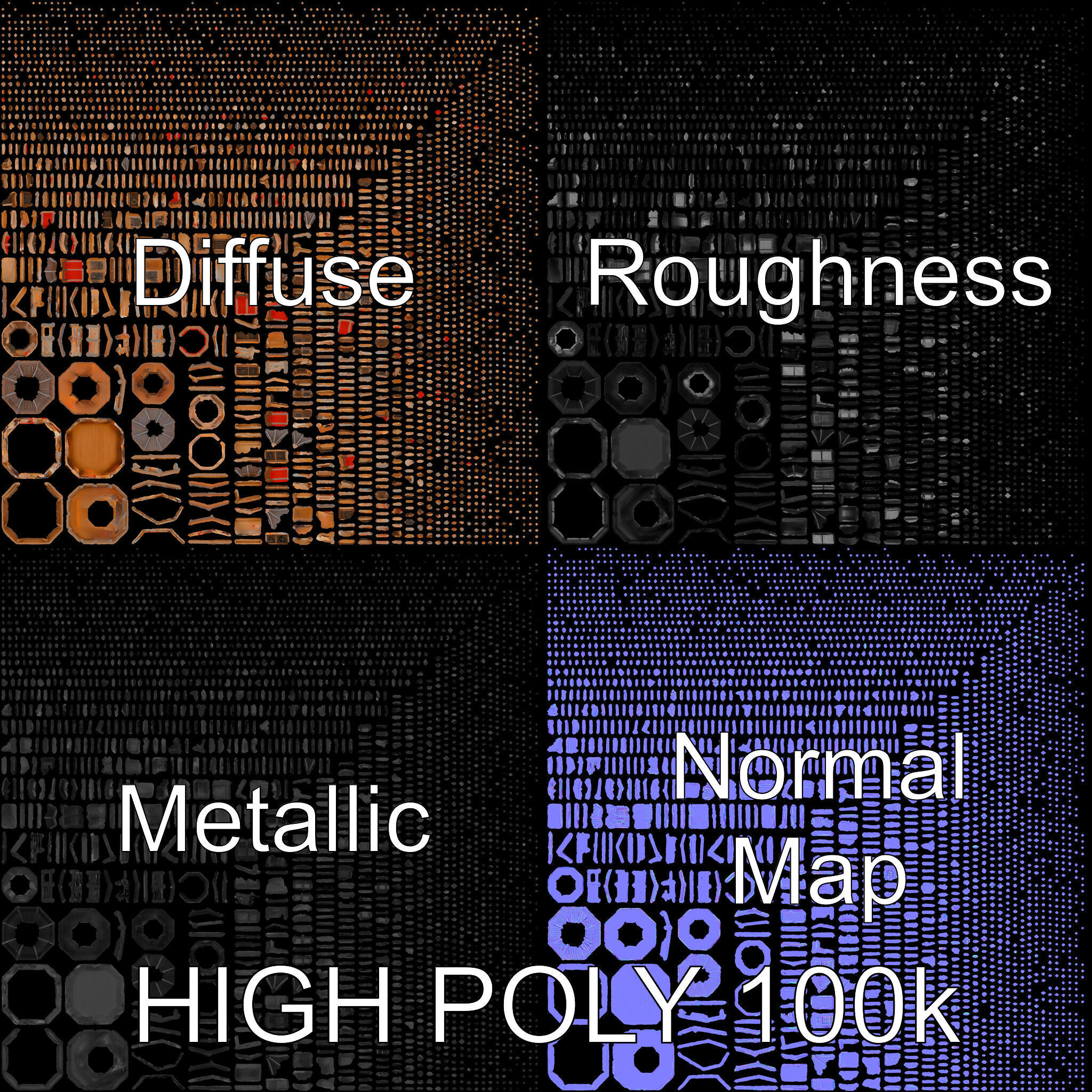 Traditional Pagoda Model Pack for Architectural Visualization Low-poly 3D model_2