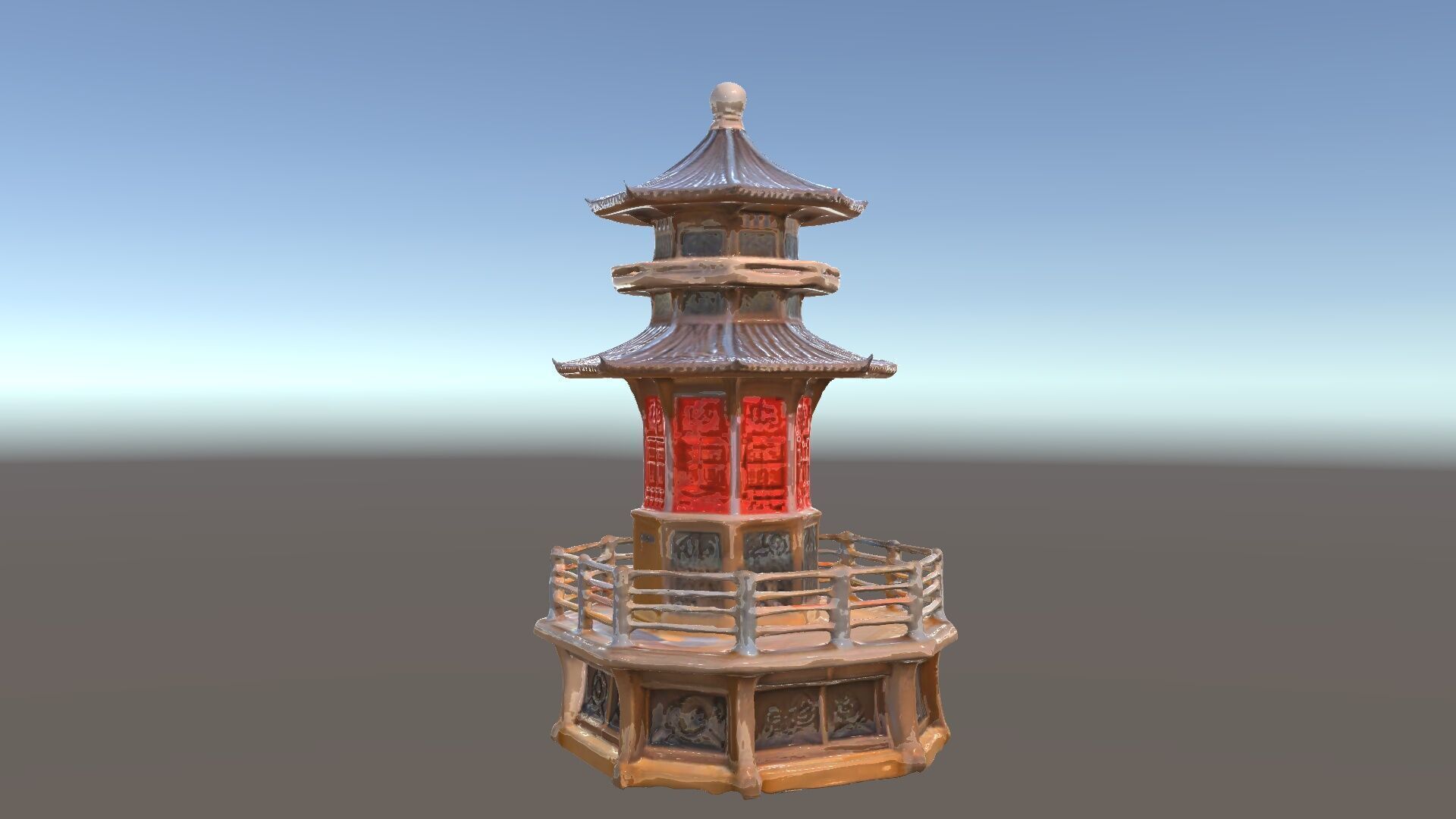 Traditional Pagoda Model Pack for Architectural Visualization Low-poly 3D model_5