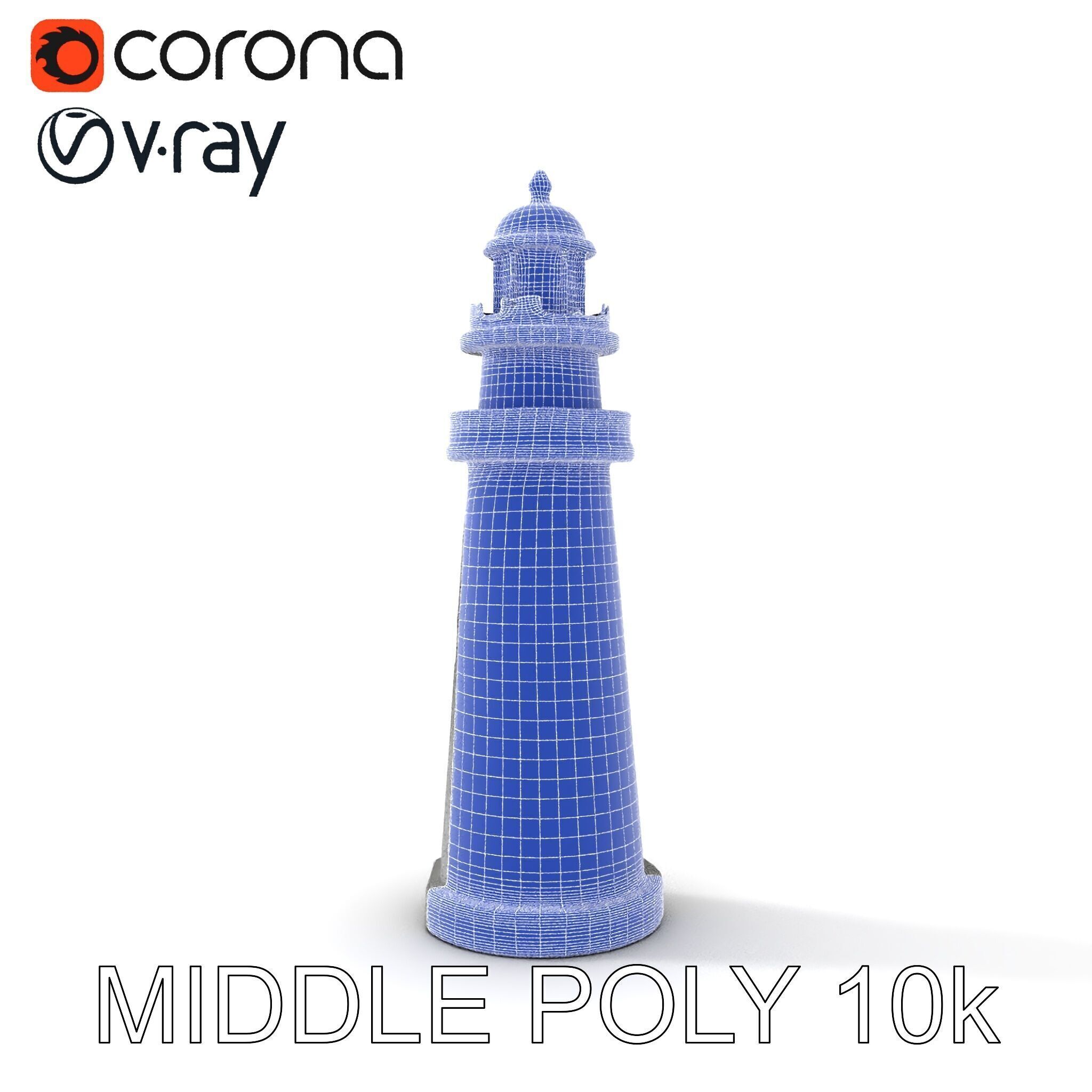 Lighthouse Structure Model Pack Low-poly 3D model_28