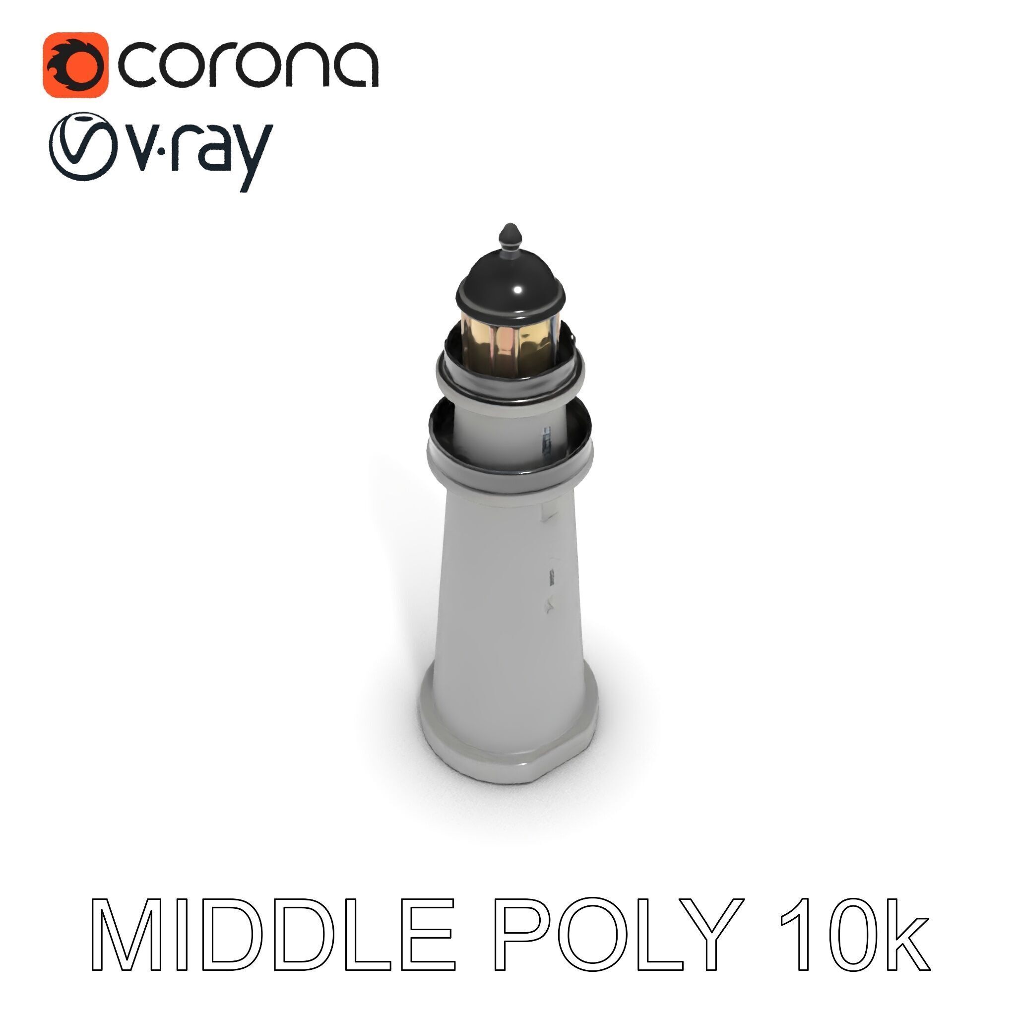 Lighthouse Structure Model Pack Low-poly 3D model_26