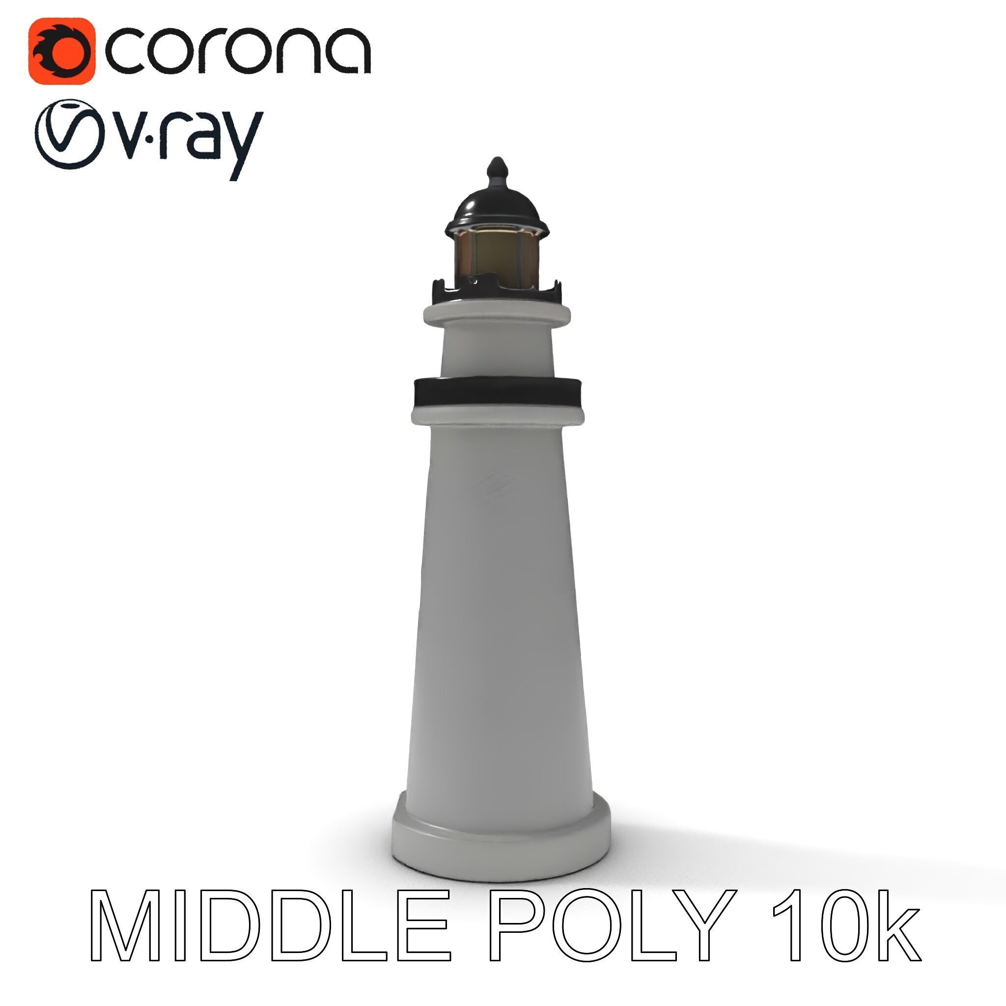Lighthouse Structure Model Pack Low-poly 3D model_18