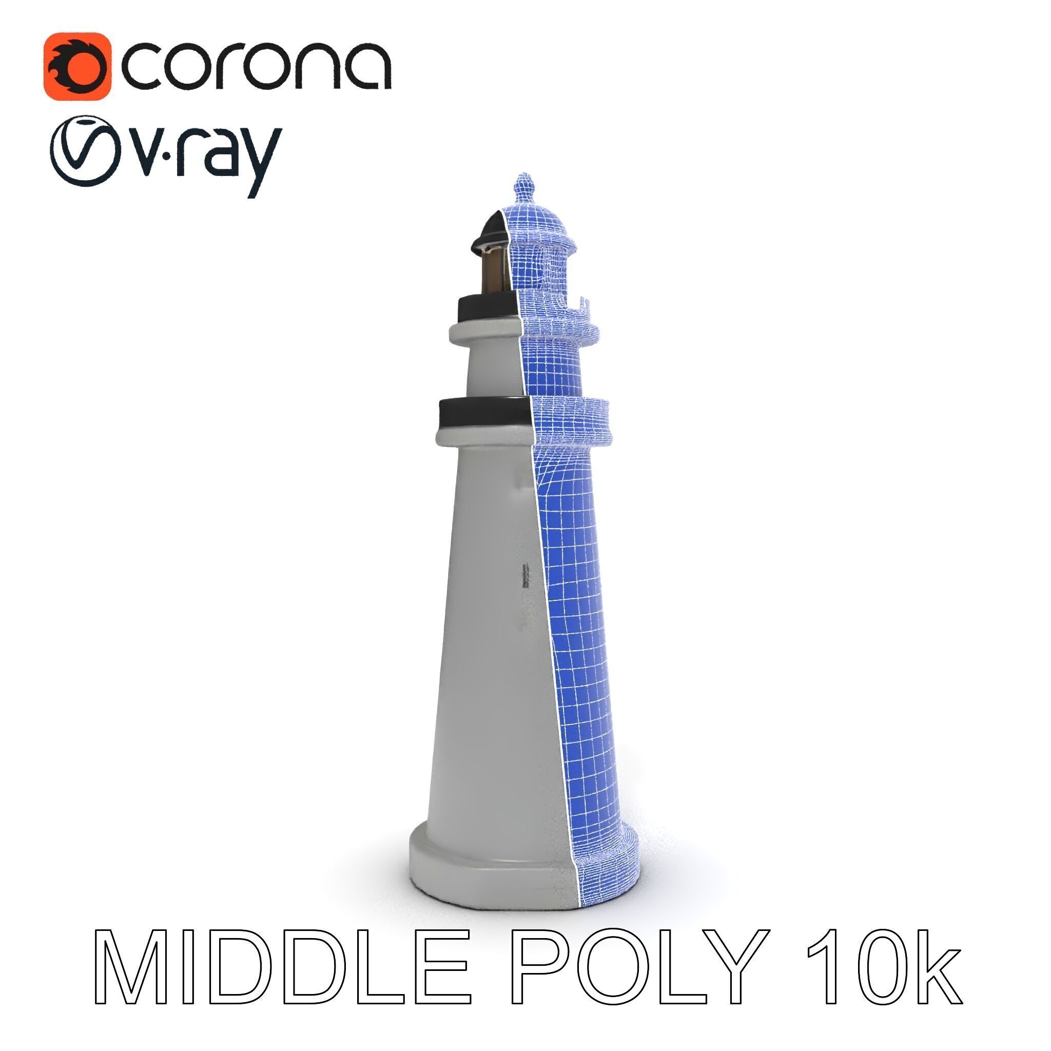 Lighthouse Structure Model Pack Low-poly 3D model_31