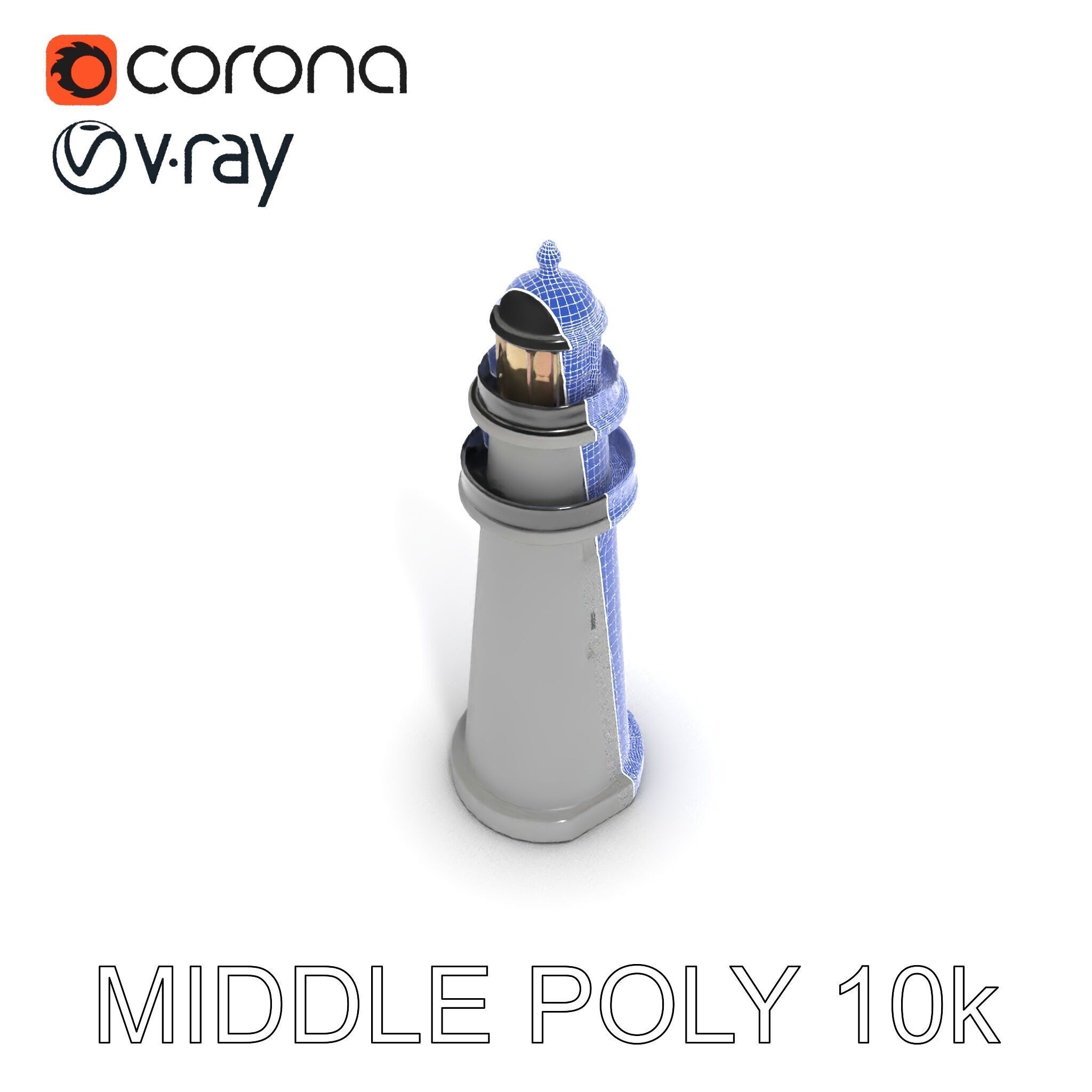 Lighthouse Structure Model Pack Low-poly 3D model_20