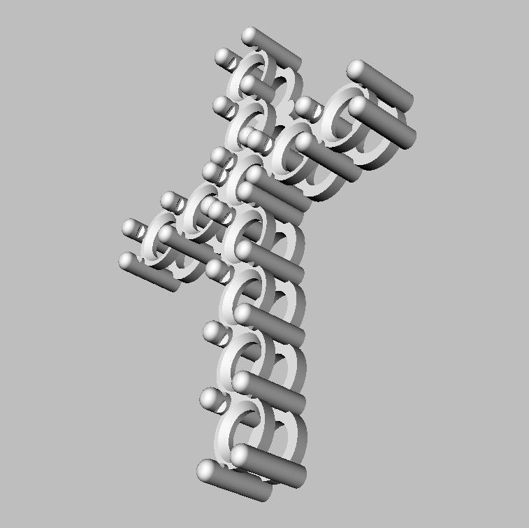 Gemstone or Diamond Crosses - 3 Sizes 3D Model Collection_21