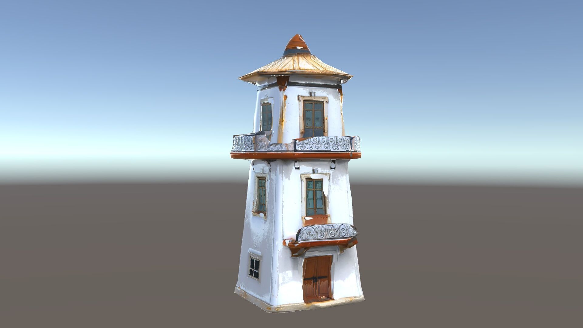 Lighthouse Structure Model Pack for Architectural Visualization Low-poly 3D model_16