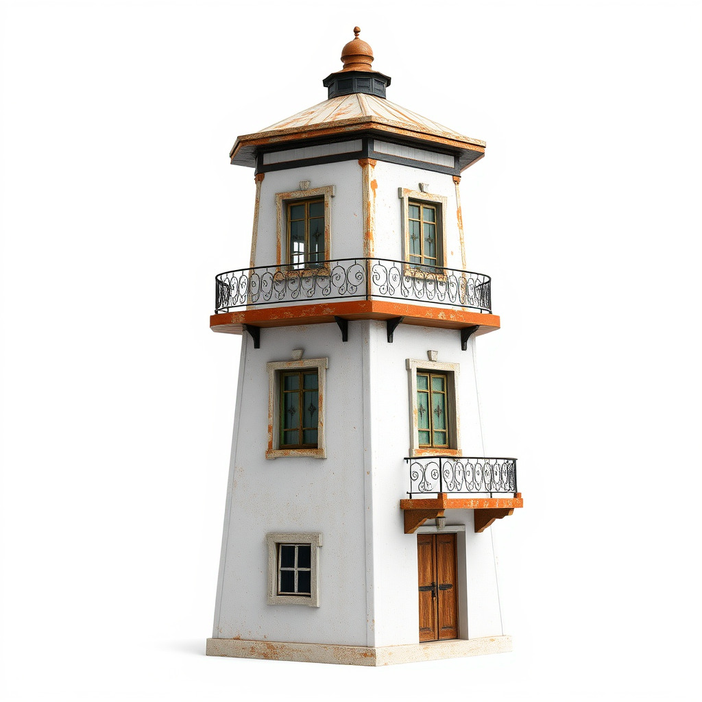 Lighthouse Structure Model Pack for Architectural Visualization Low-poly 3D model_4