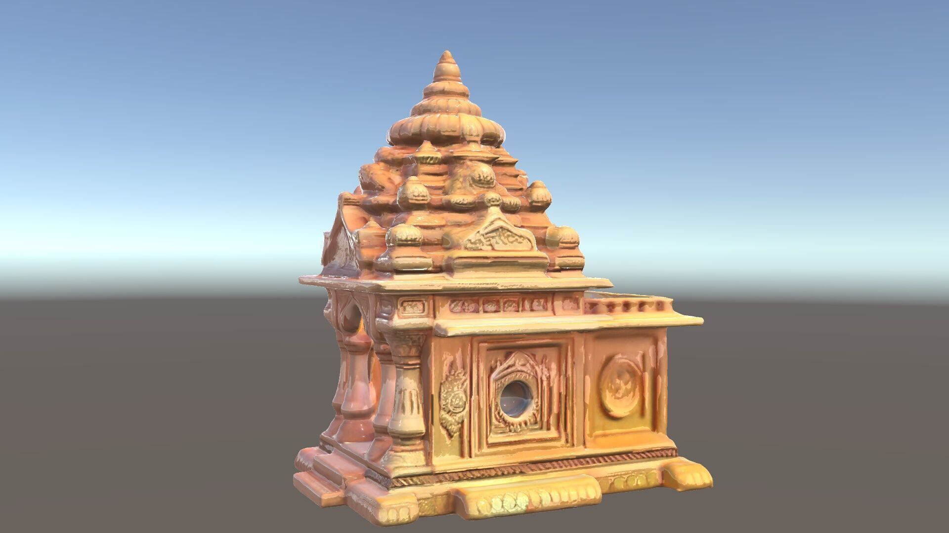 Intricate Temple Architectural Model Pack Low-poly 3D model_5