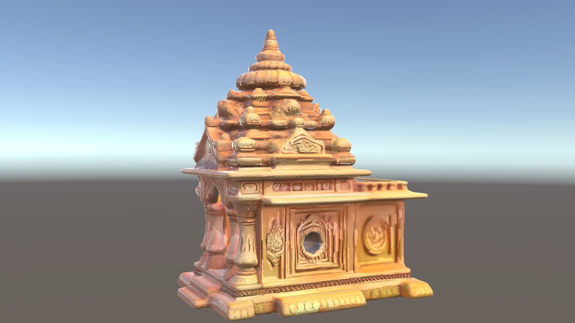 Intricate Temple Architectural Model Pack Low-poly 3D model_20