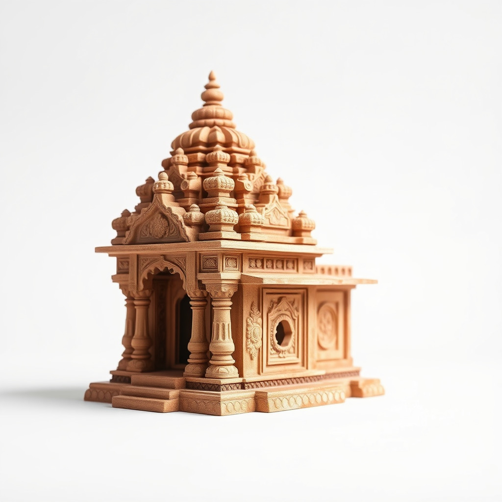 Intricate Temple Architectural Model Pack Low-poly 3D model_4