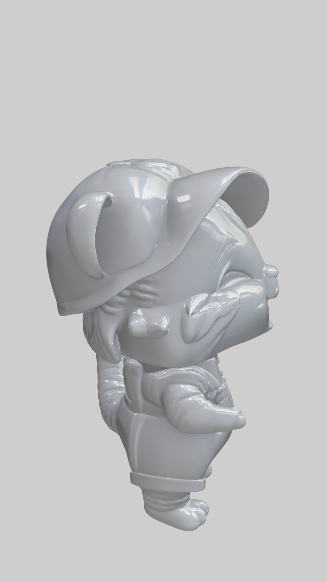 Tiger Cute 3D 3D print model_2