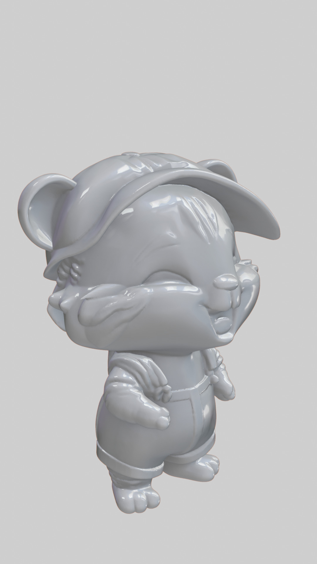 Tiger Cute 3D 3D print model_1