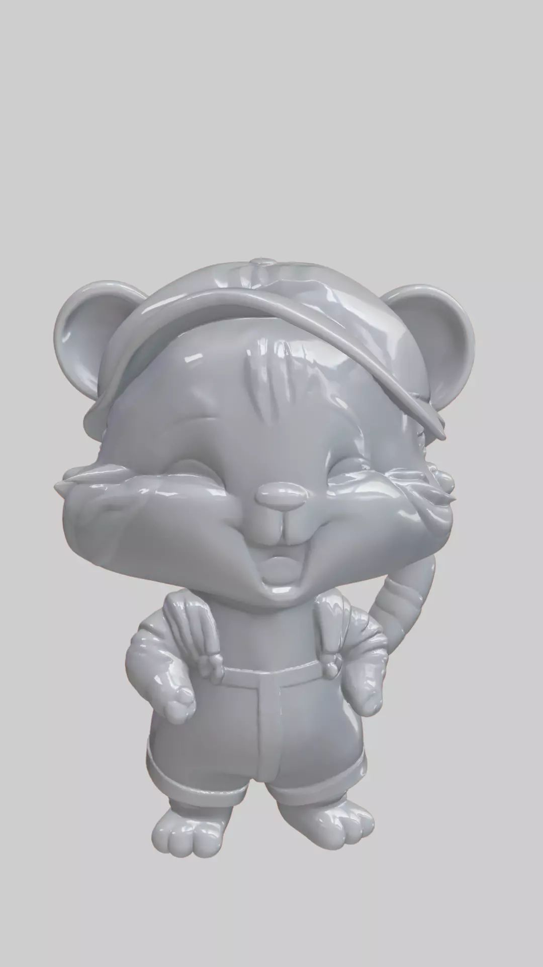 Tiger Cute 3D 3D print model_0