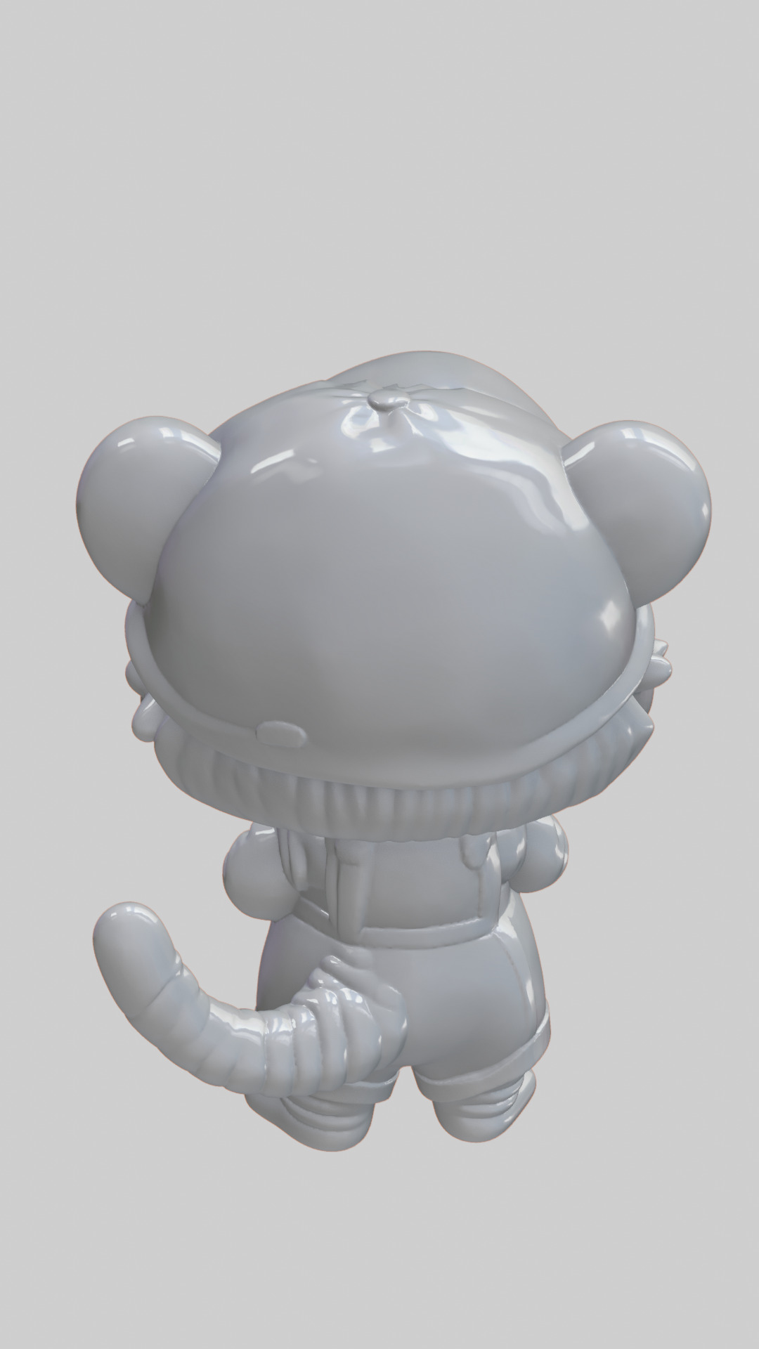 Tiger Cute 3D 3D print model_4