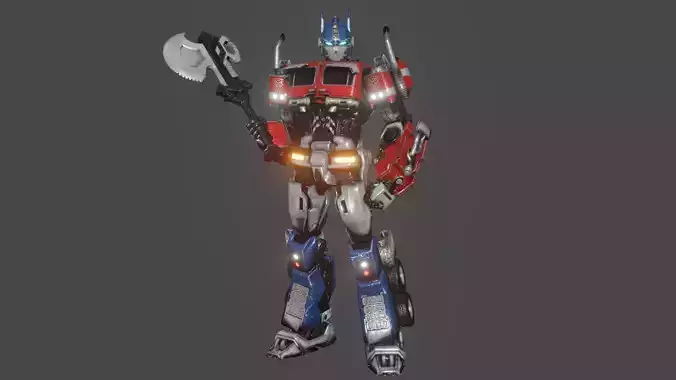 Optimus Prime Low-poly 3D model