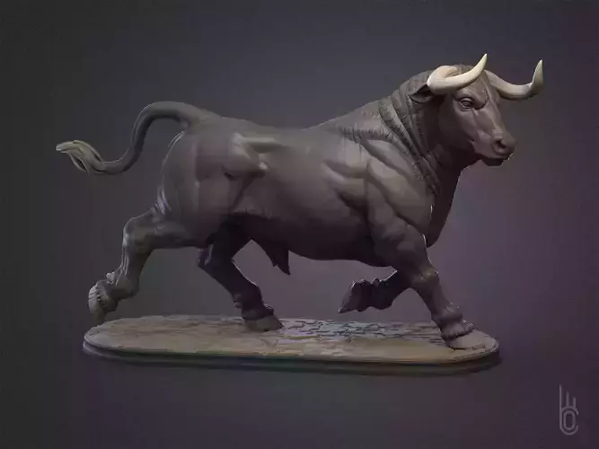 Battle bull 3D print model
