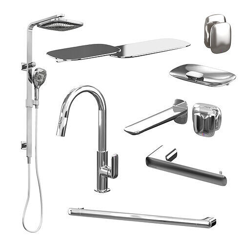 Nuage Twin set Shower collection 3D model